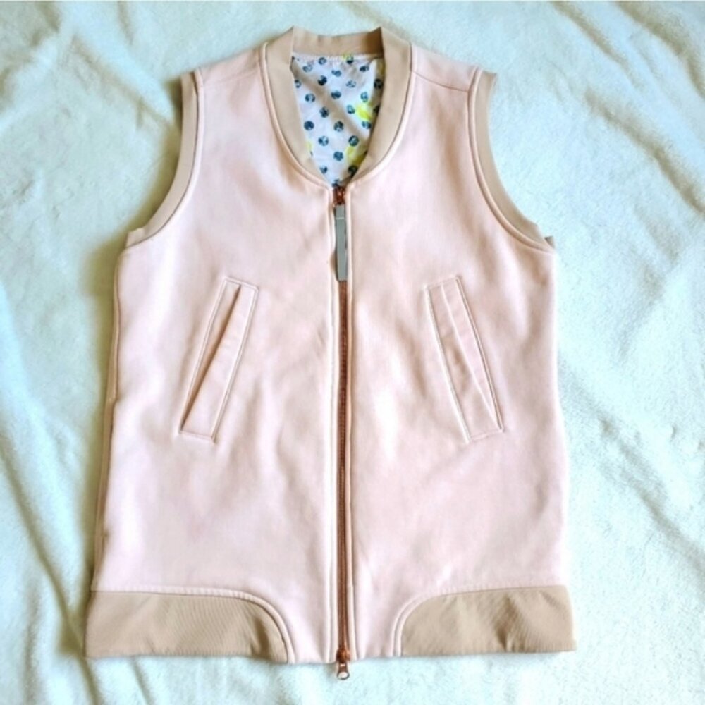 Lululemon Pink Fleece Full Zip Vest Approximately Size 8